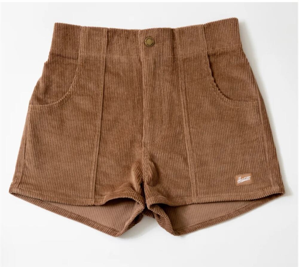 Hammies Women's Brown Corduroy Shorts Size 30 Retro 70s Short-Shorts